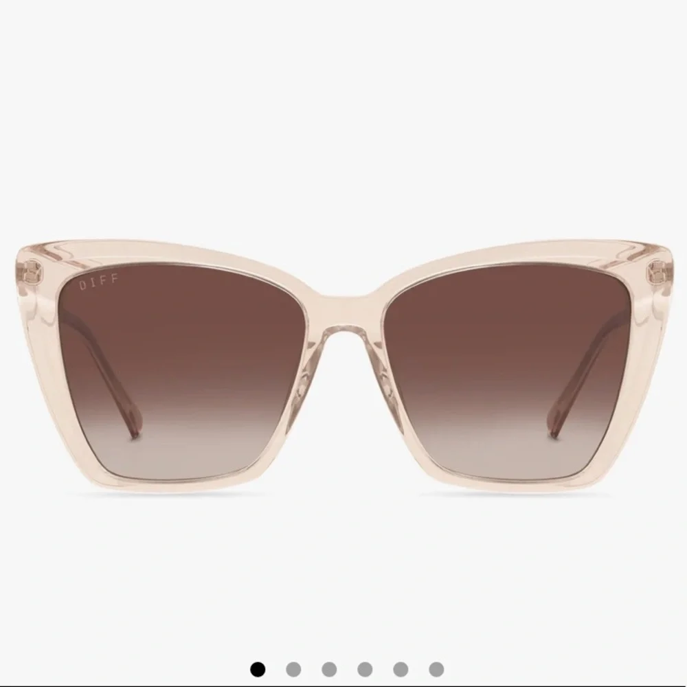 Becky II Sandstone Crystal Brown Fade Polarized Sunglasses - Picture 5 of 11